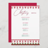 Menu Pull Ugly Noël Tricoté Hygge Anges Cœurs Noël (Devant / Derrière)