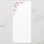 Menu Purple Gold Butterfly Boho Élégante Fête des marié (Dos)