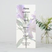 Menu Purple Peruvian Lily (Debout devant)