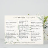 Menu QR Code Moderne et Élégant pour Restaurant It (Debout devant)