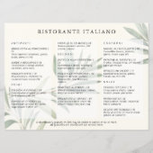 Menu QR Code Moderne et Élégant pour Restaurant It (Devant)