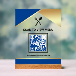 Menu QR Code Numérique du Restaurant Royal Blue Go