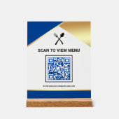 Menu QR Code Numérique du Restaurant Royal Blue Go (Recto)