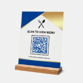 Menu QR Code Numérique du Restaurant Royal Blue Go (Angle)