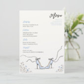 Menu Quelque Chose de Bleu Talons Poudre Bleue Baby Sho (Debout devant)