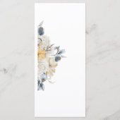 MENU QUELQUE CHOSE DE MARIAGE FLORAL BLEU (Dos)