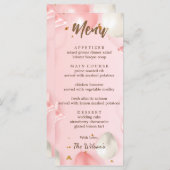 Menu Quinceañera Celebration Editable (Devant / Derrière)