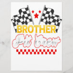 Menu Race Car Birthday Party Racing Family Brother Gift<br><div class="desc">Race Car Birthday Party Racing Family Brother Gift</div>