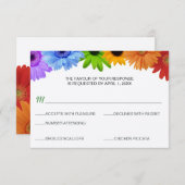 Menu Rainbow Bouquet Weddenschap (Voorkant / Achterkant)