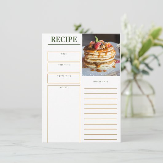 Menu Recepie et (Debout devant)