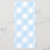 Menu Réception de la fête de baptême de bébé de Smart T (Dos)