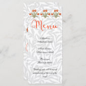 Menu Réception de mariage (Devant / Derrière)