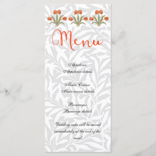 Menu Réception de mariage