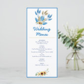 Menu Réception de mariage (Debout devant)