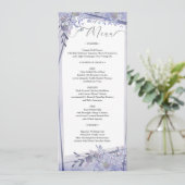 Menu Réception de mariage botanique romantique (Debout devant)