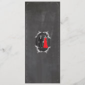 Menu Réception de Mariage Crânes Squelettes Menus (Dos)