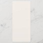 Menu Réception de mariage élégante et rustique pour le (Dos)
