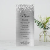 Menu Réception de mariage en feuille d'argent scintilla (Debout devant)