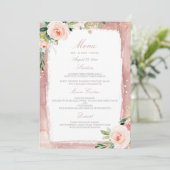 Menu Réception de mariage enchantée de dîner de fête de (Debout devant)