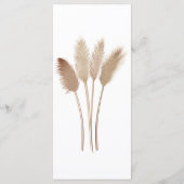 Menu Réception de mariage | Pampas Grasse (Dos)