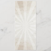 Menu Réception de Mariage Rustique Crânes de Sucre (Dos)