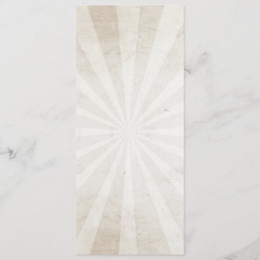 Menu Réception de Mariage Rustique Crânes de Sucre (Dos)