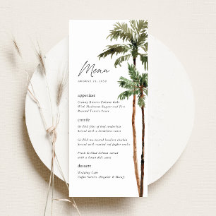 Menu Réception de mariage tropical sous les palmiers