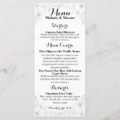 Menu Réception Florale Moderne (Devant)