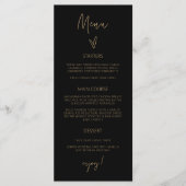 Menu Réception Mariage Classic Tall Real Card G400 (Devant)