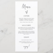 Menu Réception Mariage Classic Tall Real Card G400 (Devant)