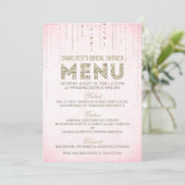 Menu Recherche Parties scintillant rose et or (Debout devant)