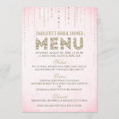 Menu Recherche Parties scintillant rose et or (Devant)