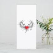Menu Red Angel Coeur avec ailes (Debout devant)