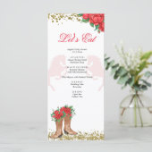 Menu Red Rose Mexican Mis Quince (Staand voorkant)