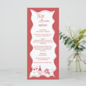 Menu Red That's Amore Italien Pizza Fête des mariées de (Debout devant)