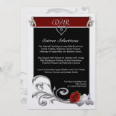 Menu Regal Black en Red (Voorkant / Achterkant)