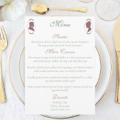 Menu Regency Bridgerton Rose Roses Cameos