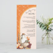 Menu Regroupement familial Thanksgiving Dîner (Debout devant)