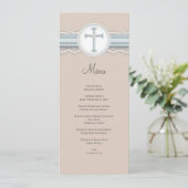 Menu religieux croisé beige de célébration des (Debout devant)