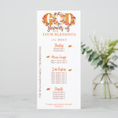 Menu Religious Thanksgiving Dinner Faith Bible Quote (Debout devant)