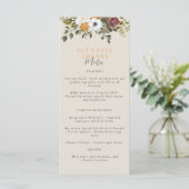 Menu Remercions Aquarelle Thanksgiving Ivory (Debout devant)