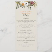 Menu Remercions Aquarelle Thanksgiving Ivory (Devant)