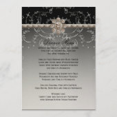 Menu Remous octogonaux de diamant de Bling d'argent de (Dos)