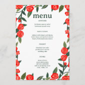 Menu Repas à la campagne sur mesure avec vue Art (Dos)