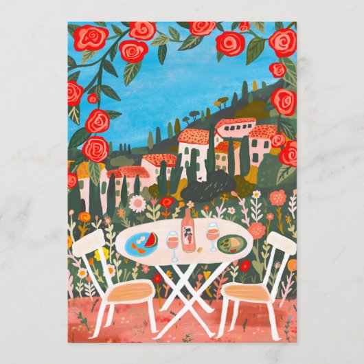 Menu Repas à la campagne sur mesure avec vue Art (Devant)