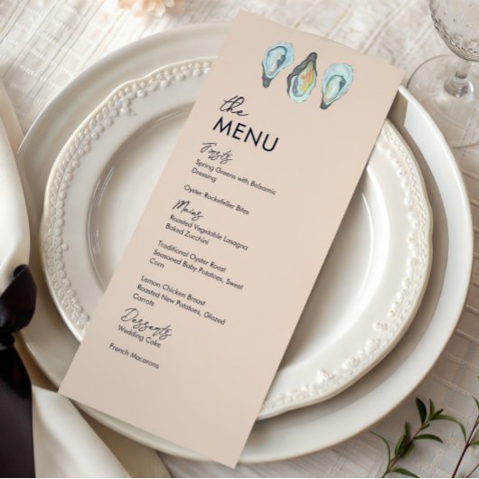 Menu Repas de mariage de fruits de mer Grillades d'huît
