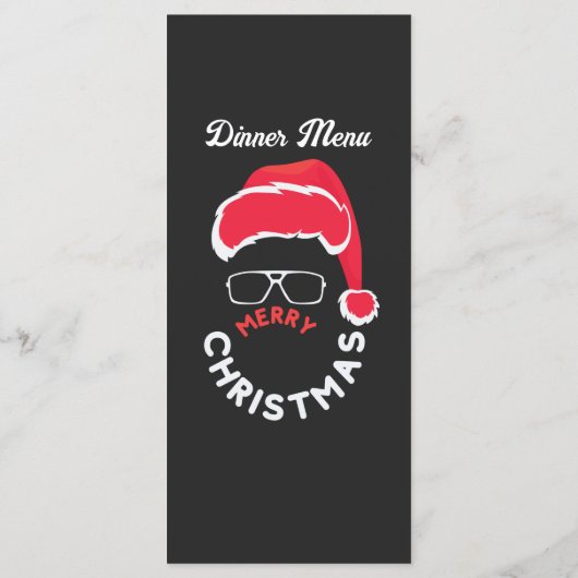 Menu Repas de Noël de vacances de Noël (Dos)