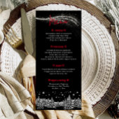 Menu Repas de Noël des Fêtes d'Hiver Noir