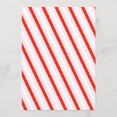 Menu Repas de Noël français rétro rose et rouge avec nœ (Dos)