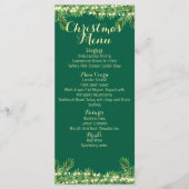 Menu Repas ou événement de vacances de Noël (Devant)